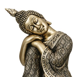 Artelibre - 05161497  FIGURE BUDDHA SYNTHETIC RESIN ΧΡΥΣΟΧΡΩΜΟ 10X10X17CM 10X10X17CM