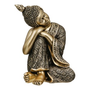 Artelibre - 05161497  FIGURE BUDDHA SYNTHETIC RESIN ΧΡΥΣΟΧΡΩΜΟ 10X10X17CM 10X10X17CM