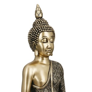 Artelibre - 05161498  FIGURE BUDDHA SYNTHETIC RESIN ΧΡΥΣΟΧΡΩΜΟ 12X8X22CM 12X8X22CM