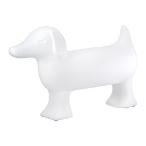 Artelibre - 05161501  FIGURE DOG CERAMIC BLACK WHITE 2 ASSORTED 35X11X23CM 35X11X23CM