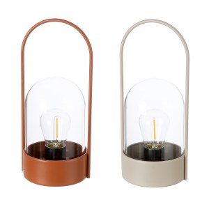 Artelibre - 05161521  ΔΙΑΚΟΣΜΗΤΙΚΟ ΑΝΤΙΚΕΙΜΕΝΟ (LED) ΜΕΤΑΛΛΙΚΟ ΚΑΦΕ ΓΚΡΙ 2 ΠΟΙΚΙΛΙΑ 11X10X24CM 11X10X24CM