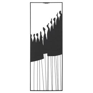 Artelibre - 05161529  ΑΝΑΓΛΥΦΟ ΤΟΙΧΟΥ ΜΕΤΑΛΛΙΚΟ ΜΑΥΡΟ 26X2X70CM 26X2X70CM