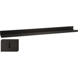 Artelibre - 06350715 ΡΑΦΙ ΕΠΙΤΟΙΧΙΟ ARTELIBRE ΜΑΥΡΟ MDF 77X10X4CM