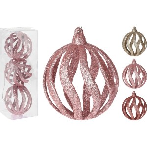 Artelibre - 06351197 ΜΠΑΛΑ ΜΕ GLITTER ΠΛΑΣΤΙΚΟ Φ8CM ΣΕΤ 3ΤΜΧ ΣΕ 3 ΧΡΩΜΑΤΑ