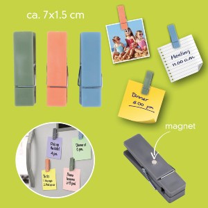 Artelibre - 06450988 ΜΑΓΝΗΤΑΚΙΑ ΣΗΜΕΙΩΣΕΩΝ ΠΟΛΥΧΡΩΜΑ 7X1.5CM 4ΤΜΧ