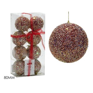 Artelibre - 06510677 ΜΠΑΛΑ ΜΕ GLITTER ΠΟΛΥΧΡΩΜΟ Φ8CM ΣΕΤ 8ΤΜΧ