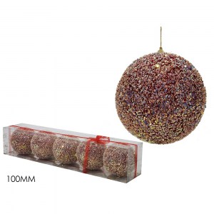 Artelibre - 06510678 ΜΠΑΛΑ ΜΕ GLITTER ΠΟΛΥΧΡΩΜΟ Φ10CM ΣΕΤ 5ΤΜΧ