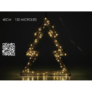 Artelibre - 06510737 ΔΕΝΤΡΟ ΦΩΤΙΖΟΜΕΝΟ 150 MICRO LED ΘΕΡΜΟ ΦΩΣ 40CM