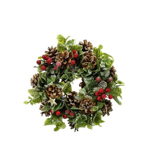 Artelibre - 06511834 ΣΤΕΦΑΝΙ ΜΕ BERRIES ΚΑΙ ΚΟΥΚΟΥΝΑΡΙΑ Φ24CM