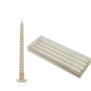 Artelibre - 06511848 ΣΕΤ ΚΕΡΙΑ ΣΤΡΙΦΤΑ ΛΕΥΚΟ 25CM 4ΤΜΧ
