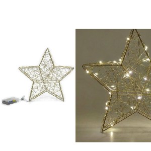 Artelibre - 06512025 ΑΣΤΕΡΙ ΜΕ ΦΩΣ ΧΡΥΣΟ 30CM