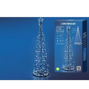 Artelibre - 06512087 276 LED ΔΕΝΤΡΑΚΙ ΕΣΩΤ. & ΕΞΩΤ. ΧΩΡΟΥ ΜΕ 8 ΠΡΟΓΡΑΜΜΑΤΑ ΚΑΙ ΜΕΤΑΣΧΗΜΑΤΙΣΤΗ ΨΥΧΡΟ ΛΕΥΚΟ ΦΩΣ Φ60X200CM