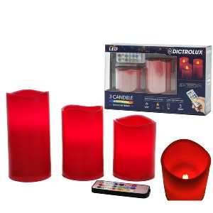 Artelibre - 06512247 ΚΕΡΙ LED ΚΟΚΚΙΝΟ ΣΕΤ 3ΤΜΧ