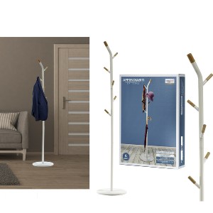 Artelibre - 06512469 ΚΑΛΟΓΕΡΟΣ ARTELIBRE ΛΕΥΚΟΣ/ΞΥΛΙΝΟΣ ΜΕΤΑΛΛΙΚΟΣ Φ36XH175CM