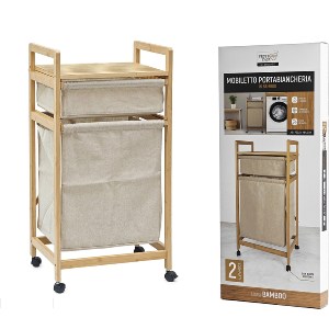 Artelibre - 06512785 ΚΑΛΑΘΙ ΑΠΛΥΤΩΝ ARTELIBRE ΜΠΑΜΠΟΥ/ΥΦΑΣΜΑ 42X33.5X84.5CM