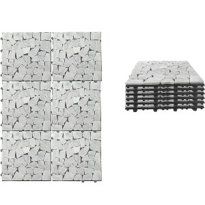 Artelibre - 06512920 ΣΕΤ ΠΛΑΚΙΔΙΑ ARTELIBRE ΠΕΤΡΑ ΛΕΥΚΟ 30.5X30.5X2CM 6ΤΜΧ