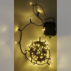 Artelibre - 06513024 100 LED ΕΣΩΤ. & ΕΞΩΤ. ΧΩΡΟΥ ΜΕ ΧΡΟΝΟΔΙΑΚΟΠΤΗ ΘΕΡΜΟ ΛΕΥΚΟ ΦΩΣ ΠΡΑΣΙΝΟ ΚΑΛΩΔΙΟ ΜΗ ΕΠΕΚΤΕΙΝΟΜΕΝΟ ΜΠΑΤΑΡΙΑΣ 13.9+0.2M