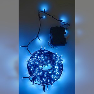 Artelibre - 06513025 100 LED ΕΣΩΤ. & ΕΞΩΤ. ΧΩΡΟΥ ΜΕ ΧΡΟΝΟΔΙΑΚΟΠΤΗ ΨΥΧΡΟ ΛΕΥΚΟ ΦΩΣ ΠΡΑΣΙΝΟ ΚΑΛΩΔΙΟ ΜΗ ΕΠΕΚΤΕΙΝΟΜΕΝΟ ΜΠΑΤΑΡΙΑΣ 13.9+0.2M