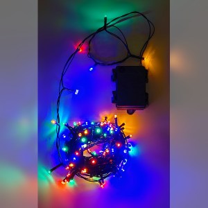 Artelibre - 06513026 100 LED ΕΣΩΤ. & ΕΞΩΤ. ΧΩΡΟΥ ΜΕ ΧΡΟΝΟΔΙΑΚΟΠΤΗ ΠΟΛΥΧΡΩΜΟ ΦΩΣ ΠΡΑΣΙΝΟ ΚΑΛΩΔΙΟ ΜΗ ΕΠΕΚΤΕΙΝΟΜΕΝΟ ΜΠΑΤΑΡΙΑΣ 13.9+0.2M