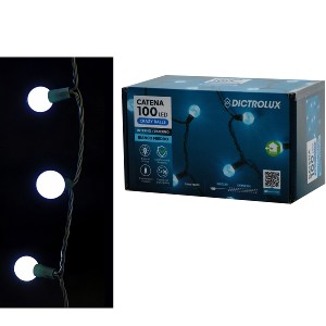 Artelibre - 06513035 100 LED ΜΠΑΛΕΣ ΕΣΩΤ. & ΕΞΩΤ. ΧΩΡΟΥ ΜΕ 8 ΠΡΟΓΡΑΜΜΑΤΑ ΚΑΙ ΜΕΤΑΣΧΗΜΑΤΙΣΤΗ ΨΥΧΡΟ ΛΕΥΚΟ ΦΩΣ ΠΡΑΣΙΝΟ ΚΑΛΩΔΙΟ 7+3M