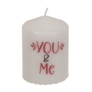 Artelibre - 06530191 ΚΕΡΙ ΚΥΛΙΝΔΡΟΣ ‘YOU & ME’ ΛΕΥΚΟ 6X8CM