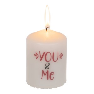 Artelibre - 06530191 ΚΕΡΙ ΚΥΛΙΝΔΡΟΣ ‘YOU & ME’ ΛΕΥΚΟ 6X8CM