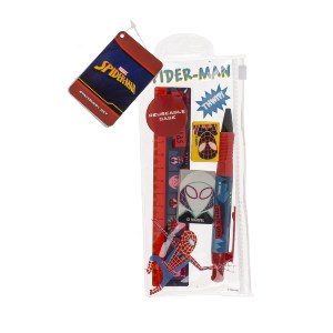 Artelibre - 06530204 ΣΕΤ ΓΡΑΦΙΚΗΣ ΥΛΗΣ SPIDER-MAN ΜΕ ΧΑΡΑΚΑ ΣΤΥΛΟ ΓΟΜΑ ΚΑΙ ΞΥΣΤΡΑ ΣΕ ΚΑΣΕΤΙΝΑ