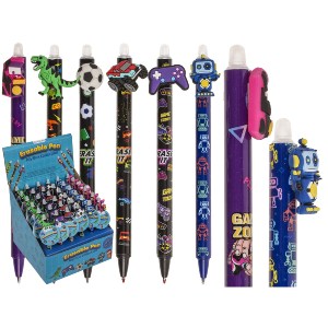 Artelibre - 06530214 ΣΤΥΛΟ ΠΟΥ ΣΒΗΝΕΙ TOY BOX ΠΛΑΣΤΙΚΟ 14.5CM ΣΕ 6 ΣΧΕΔΙΑ