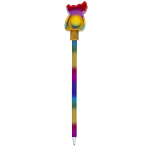 Artelibre - 06530216 ΣΤΥΛΟ ΟΥΡΑΝΙΟ ΤΟΞΟ ΜΕ ΠΑΙΧΝΙΔΙ FIDGET ΠΟΛΥΧΡΩΜΟ ΠΛΑΣΤΙΚΟ/ΣΙΛΙΚΟΝΗ 22CM ΣΕ 4 ΣΧΕΔΙΑ