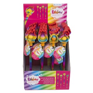 Artelibre - 06530216 ΣΤΥΛΟ ΟΥΡΑΝΙΟ ΤΟΞΟ ΜΕ ΠΑΙΧΝΙΔΙ FIDGET ΠΟΛΥΧΡΩΜΟ ΠΛΑΣΤΙΚΟ/ΣΙΛΙΚΟΝΗ 22CM ΣΕ 4 ΣΧΕΔΙΑ