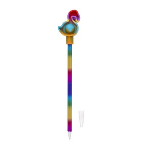 Artelibre - 06530216 ΣΤΥΛΟ ΟΥΡΑΝΙΟ ΤΟΞΟ ΜΕ ΠΑΙΧΝΙΔΙ FIDGET ΠΟΛΥΧΡΩΜΟ ΠΛΑΣΤΙΚΟ/ΣΙΛΙΚΟΝΗ 22CM ΣΕ 4 ΣΧΕΔΙΑ
