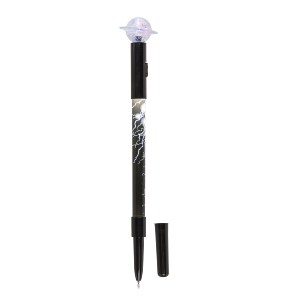 Artelibre - 06530221 ΣΤΥΛΟ FINELINER ΜΕ ΛΑΜΠΑΚΙ LED ΠΛΑΝΗΤΗΣ ΠΟΣΕΙΔΩΝΑΣ ΜΠΑΤΑΡΙΑΣ ΜΑΥΡΟ ΠΛΑΣΤΙΚΟ 21CM