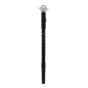 Artelibre - 06530221 ΣΤΥΛΟ FINELINER ΜΕ ΛΑΜΠΑΚΙ LED ΠΛΑΝΗΤΗΣ ΠΟΣΕΙΔΩΝΑΣ ΜΠΑΤΑΡΙΑΣ ΜΑΥΡΟ ΠΛΑΣΤΙΚΟ 21CM