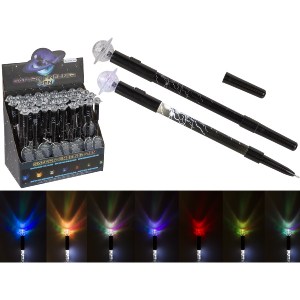 Artelibre - 06530221 ΣΤΥΛΟ FINELINER ΜΕ ΛΑΜΠΑΚΙ LED ΠΛΑΝΗΤΗΣ ΠΟΣΕΙΔΩΝΑΣ ΜΠΑΤΑΡΙΑΣ ΜΑΥΡΟ ΠΛΑΣΤΙΚΟ 21CM