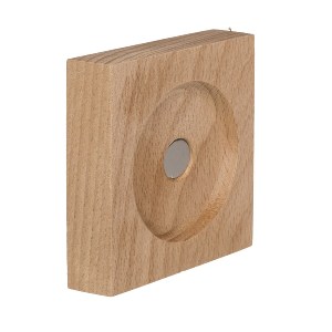 Artelibre - 06530278 ΚΛΕΨΥΔΡΑ 1 ΛΕΠΤΟΥ ΜΕ ΜΑΓΝΗΤΙΚΗ ΑΜΜΟ ΣΕ ΞΥΛΙΝΗ ΒΑΣΗ ΔΙΑΦΑΝΟ/ΜΟΒ ΓΥΑΛΙ 16CM