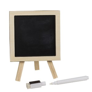 Artelibre - 06530287 ΜΑΥΡΟΠΙΝΑΚΑΣ ΜΙΝΙ ΜΑΓΝΗΤΙΚΟΣ ΜΕ ΜΑΡΚΑΔΟΡΟ ΚΑΙ ΒΑΣΗ ΞΥΛΟ 10CM