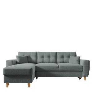 Artelibre - 14190040 ΚΑΝΑΠΕΣ ΓΩΝΙΑΚΟΣ ARTELIBRE ΑΝΑΣΤΡΕΨΙΜΗ ΓΩΝΙΑ JESSIE 235X160X85CM ΑΝΟΙΧΤΟ ΓΚΡΙ