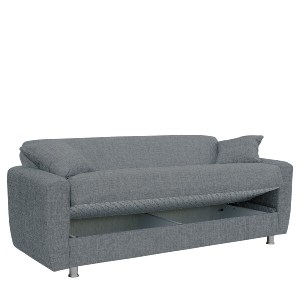Artelibre - 14210007 ΚΑΝΑΠΕΣ ΚΡΕΒΑΤΙ ΤΡΙΘΕΣΙΟΣ JUAN ΓΚΡΙ 214X82X80CM