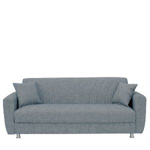 Artelibre - 14210007 ΚΑΝΑΠΕΣ ΚΡΕΒΑΤΙ ΤΡΙΘΕΣΙΟΣ JUAN ΓΚΡΙ 214X82X80CM