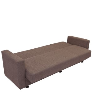 Artelibre - 14210136 ΚΑΝΑΠΕΣ ΚΡΕΒΑΤΙ AMETHYST ΤΡΙΘΕΣΙΟΣ CAPPUCCINO 214X78X78CM