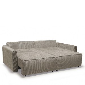 Artelibre - 14210252 ΚΑΝΑΠΕΣ ΚΡΕΒΑΤΙ ΤΡΙΘΕΣΙΟΣ ARTELIBRE SHELBY ΜΠΕΖ 215X110X90CM