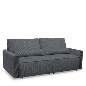 Artelibre - 14210253 ΚΑΝΑΠΕΣ ΚΡΕΒΑΤΙ ΤΡΙΘΕΣΙΟΣ ARTELIBRE SHELBY ΓΚΡΙ 215X110X90CM