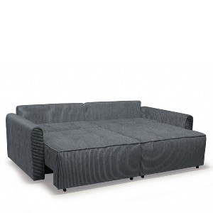 Artelibre - 14210253 ΚΑΝΑΠΕΣ ΚΡΕΒΑΤΙ ΤΡΙΘΕΣΙΟΣ ARTELIBRE SHELBY ΓΚΡΙ 215X110X90CM