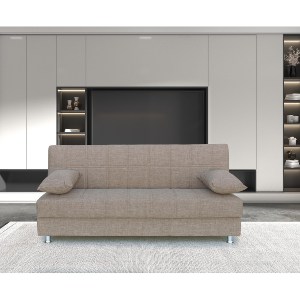 Artelibre - 14210265 ΚΑΝΑΠΕΣ ΚΡΕΒΑΤΙ ΤΡΙΘΕΣΙΟΣ ARTELIBRE LAURA ΜΠΕΖ 190X84X86CM
