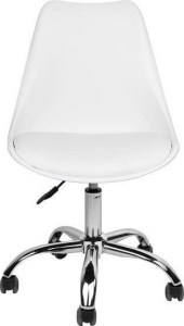 Artelibre - 14230020 ΚΑΡΕΚΛΑ ΓΡΑΦΕΙΟΥ ARTELIBRE ΚΥΒΕΛΗ ΛΕΥΚΟ PU 48X55X82-92CM