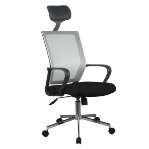 Artelibre - 14230046 ΚΑΡΕΚΛΑ ΓΡΑΦΕΙΟΥ ARTELIBRE ΦΟΙΒΗ ΓΚΡΙ/ΜΑΥΡΟ MESH 58X59X116-124.5CM