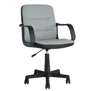 Artelibre - 14230077 ΚΑΡΕΚΛΑ ΓΡΑΦΕΙΟΥ ARTELIBRE ISTROS ΓΚΡΙ ΥΦΑΣΜΑ/PVC 56X57X85-97CM