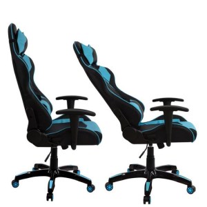 Artelibre - 14240002 ΠΟΛΥΘΡΟΝΑ ΓΡΑΦΕΙΟΥ ARTELIBRE GAMING ΚΥΛΛΗΝΗ ΜΠΛΕ/ΜΑΥΡΟ PVC 66X67X127-135CM