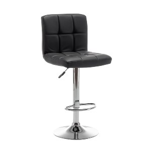 Artelibre - 14240060 ΣΚΑΜΠΟ BAR ARTELIBRE DIN ΜΕ ΠΛΑΤΗ ΠΤΥΣΣΟΜΕΝΟ ΜΑΥΡΟ PVC/ΜΕΤΑΛΛΟ 44X50X92-113CM