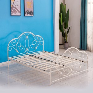 Artelibre - 14250001 ΚΡΕΒΑΤΙ ARIEL ΜΕΤΑΛΛΙΚΟ SEMY GLOSSY WHITE 210X155X110CM